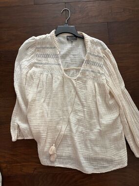Michael Stars Gauze Peasant Blouse